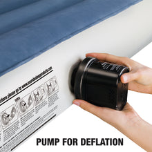 SoundAsleep Camping Series Air Mattress with Eco-Friendly PVC - Included Rechargeable Air Pump - Queen Size